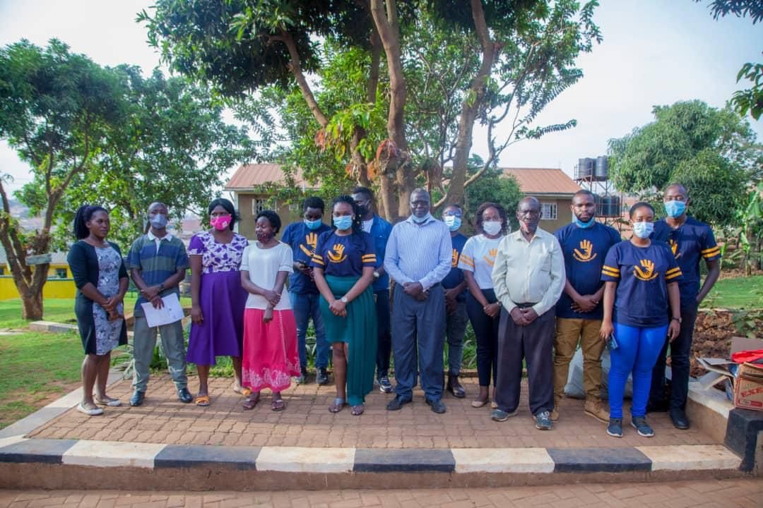 LKH with the staff of Namugoona Kigobe Primary School